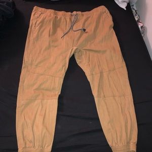Tan cargo joggers
